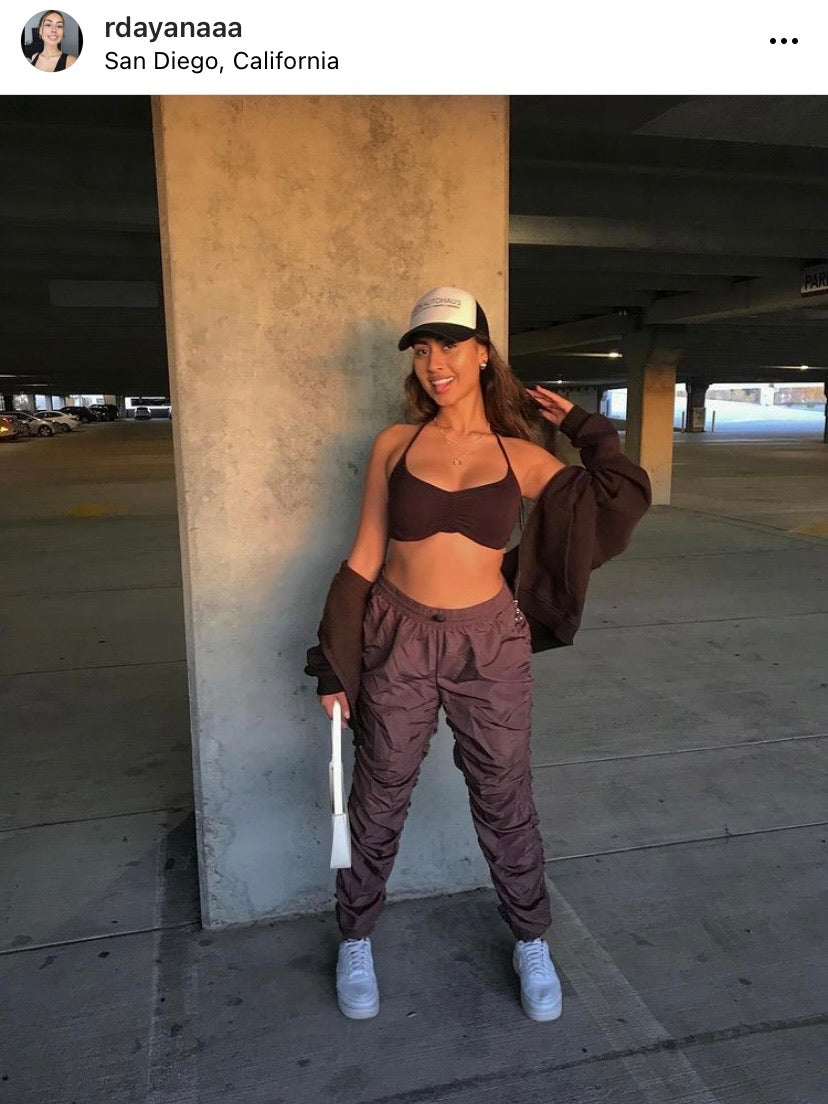 sorella jogger pants (CHOCOLATE) – tigercherry - Main Image