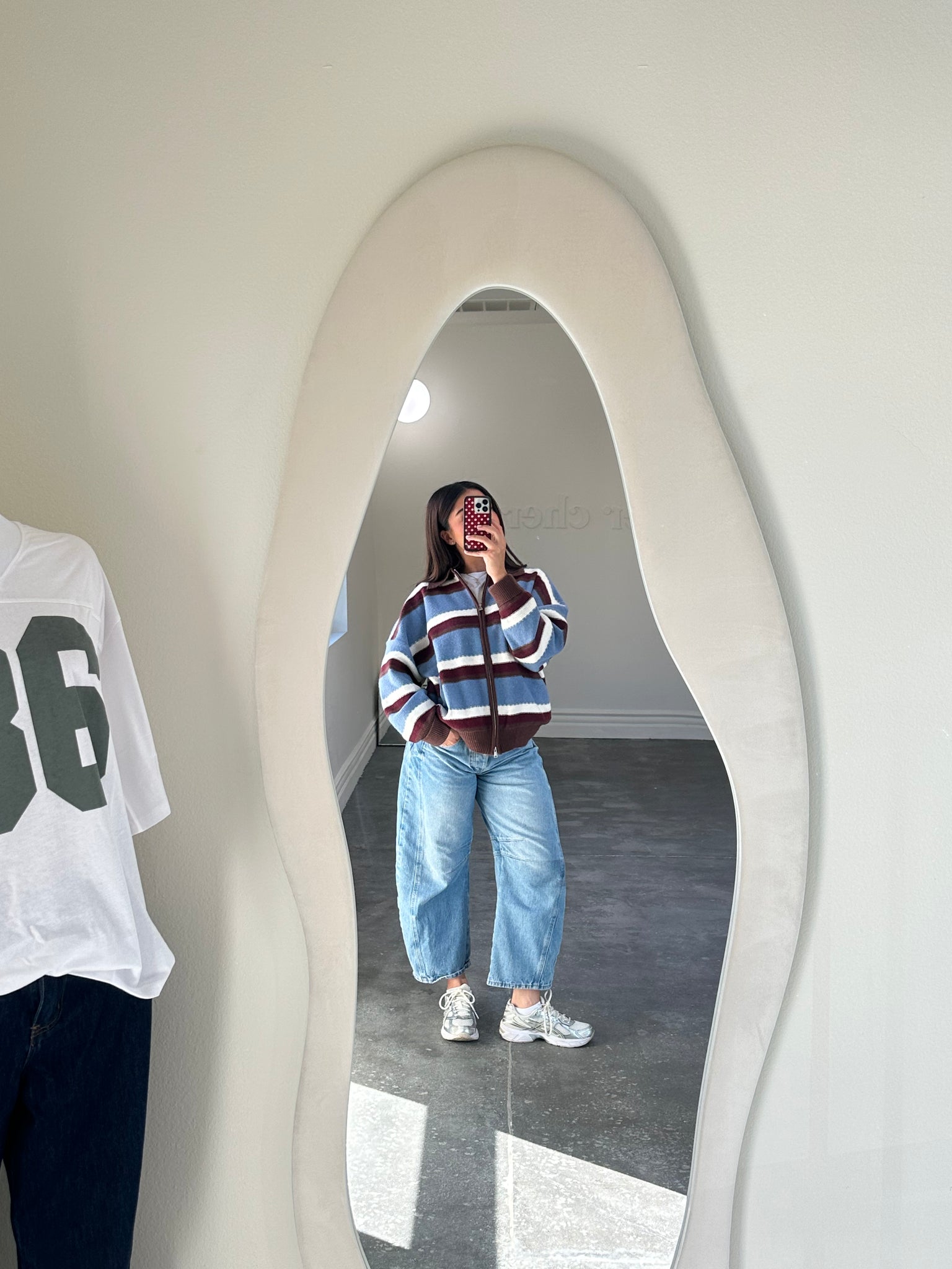 emma sweater jacket (BLUE/MULTI STRIPED)