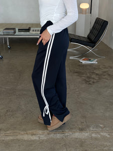 naya track pants (NAVY/WHITE)