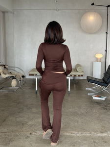 leah long sleeve (MOCHA)