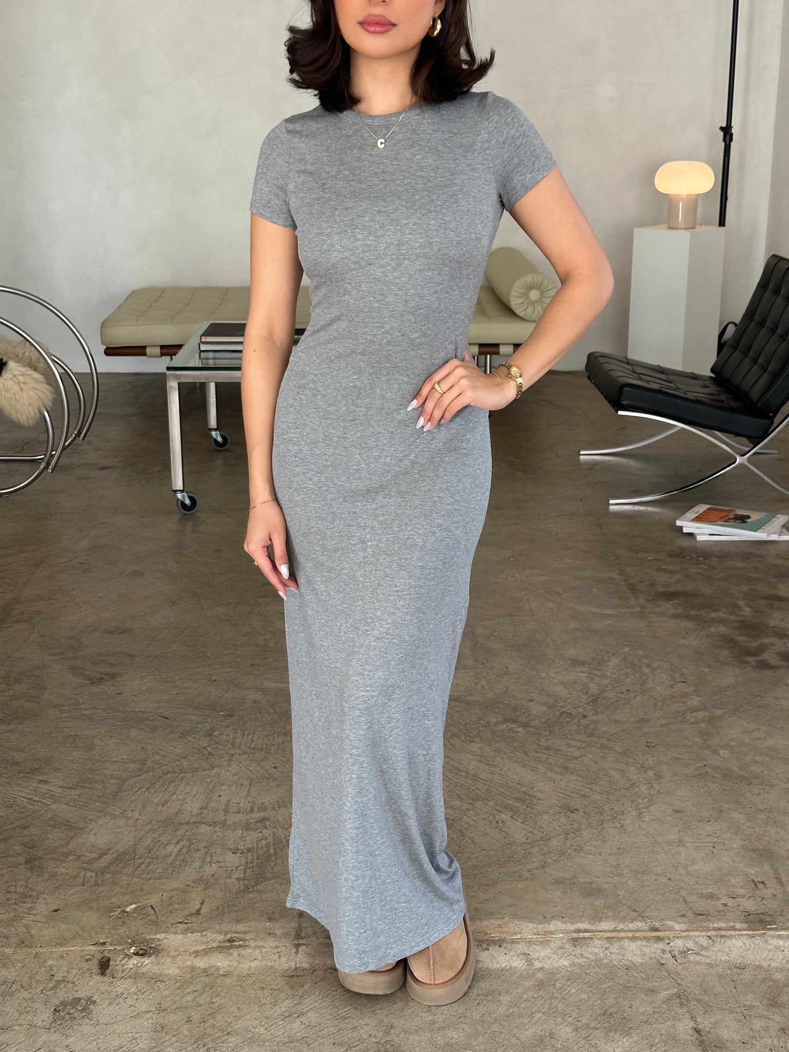 bianca dress (GRAY)