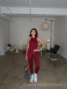 scarlett jumpsuit (BURGUNDY)