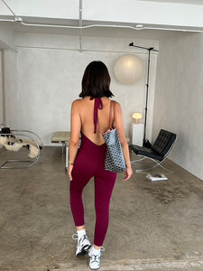 scarlett jumpsuit (BURGUNDY)