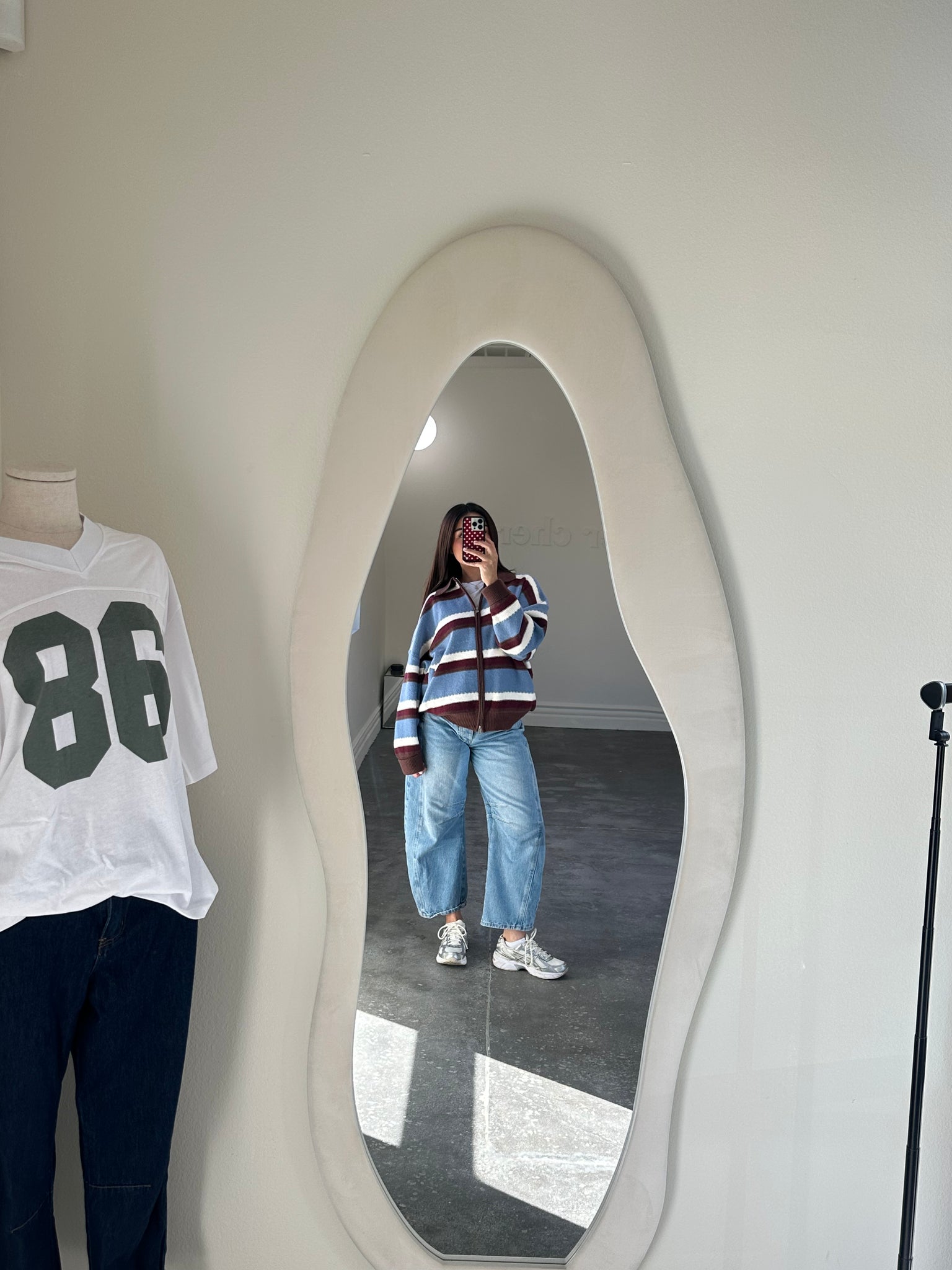 emma sweater jacket (BLUE/MULTI STRIPED)