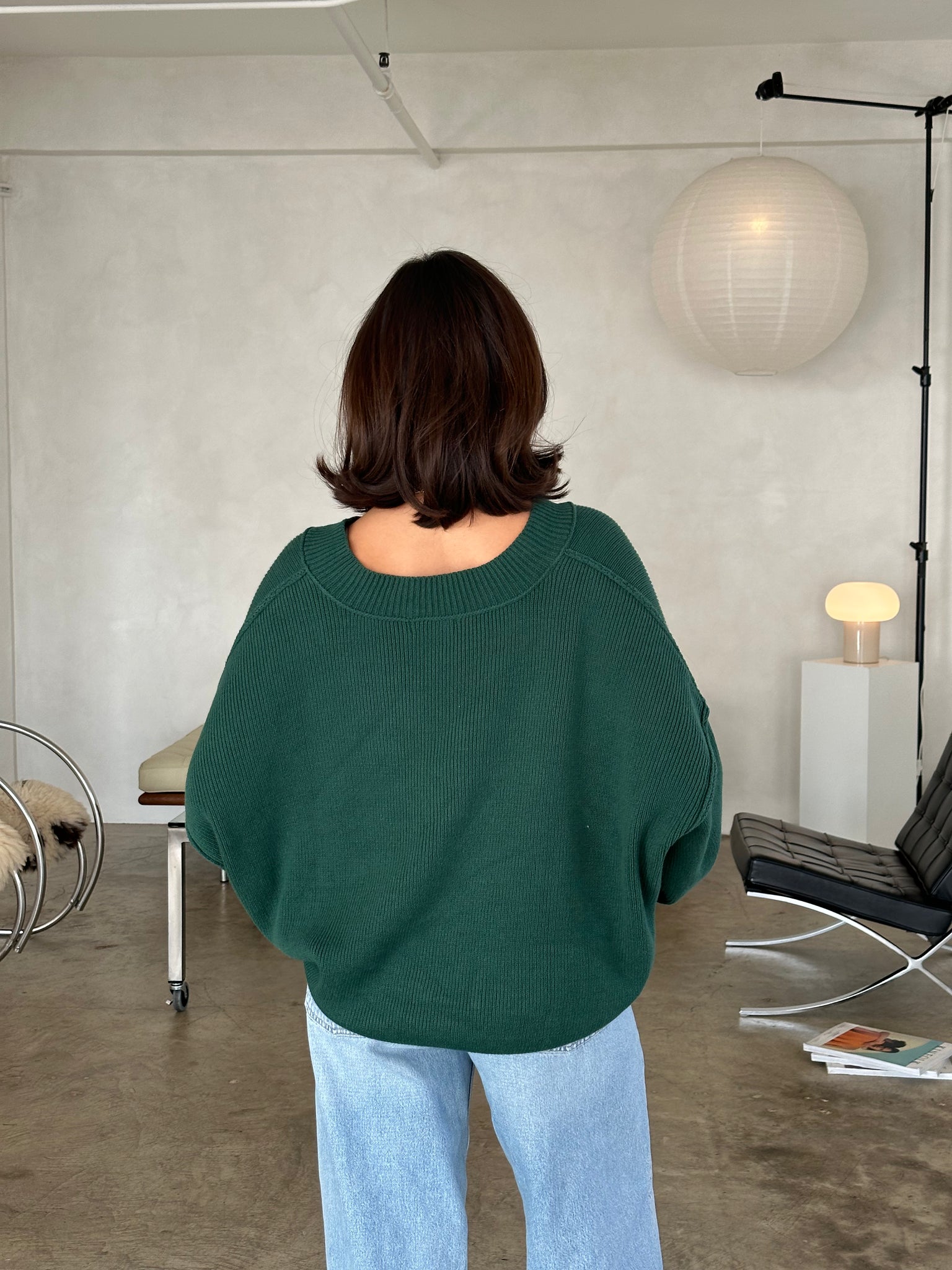 vivianne sweater (DEEP GREEN)