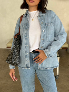 olivia denim jacket (LIGHT DENIM)