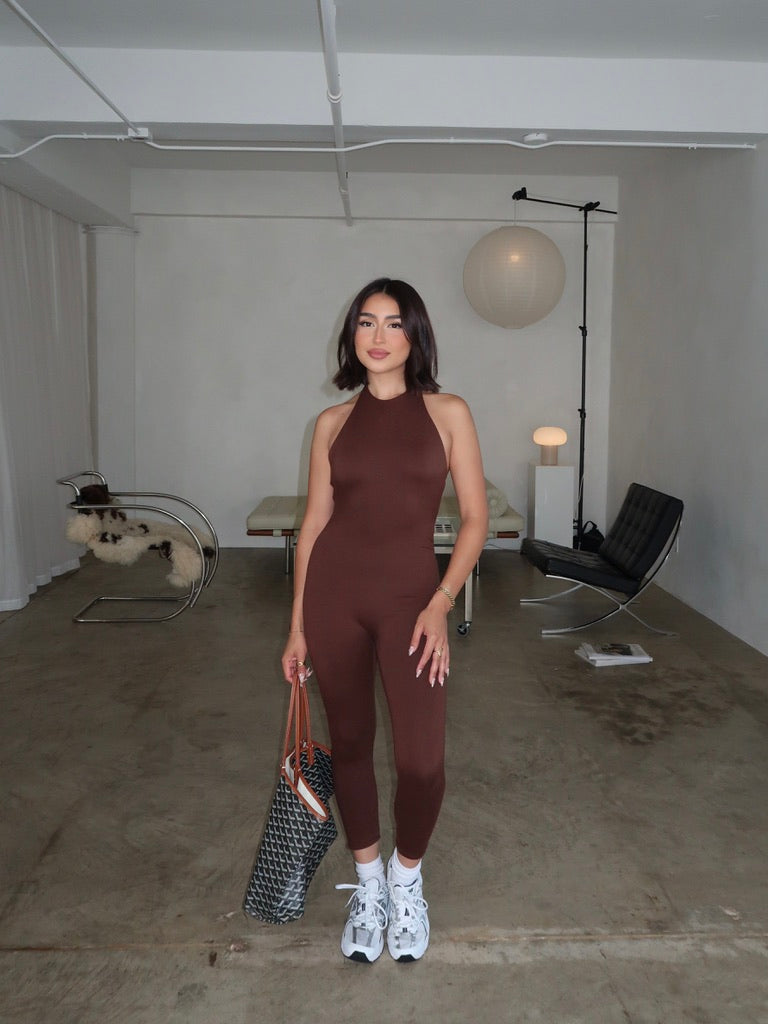 scarlett jumpsuit (MOCHA)