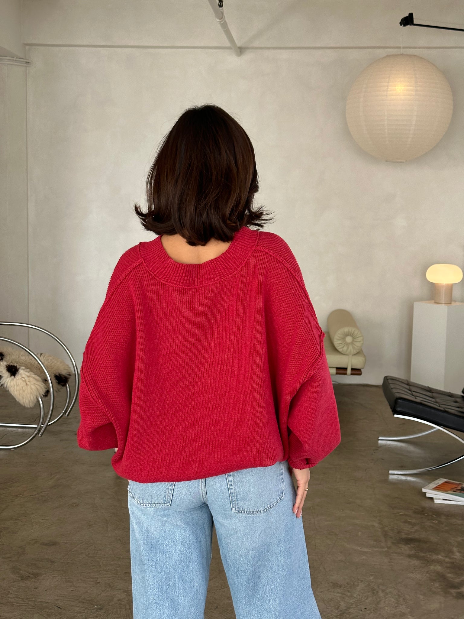 vivianne sweater (VINTAGE RED)