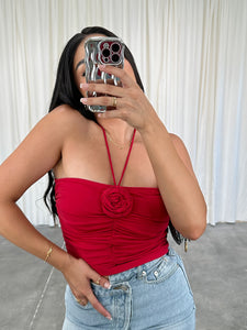 rosette top (RED)