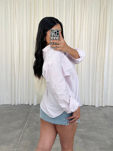 valerie oversized button up (BABY PINK)