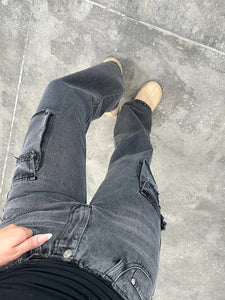 marianna cargo jeans (CHARCOAL DENIM)