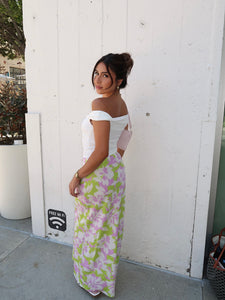 isla skirt (LIME/LILAC)