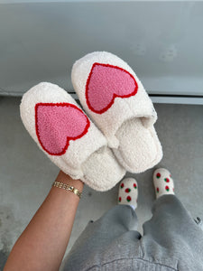 heart slippers (CREAM)