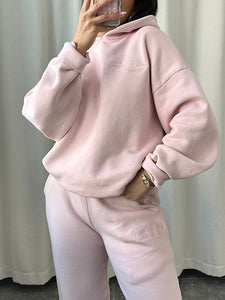 tc fleece hoodie (BALLERINA PINK)