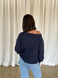 lana sweater (NAVY)