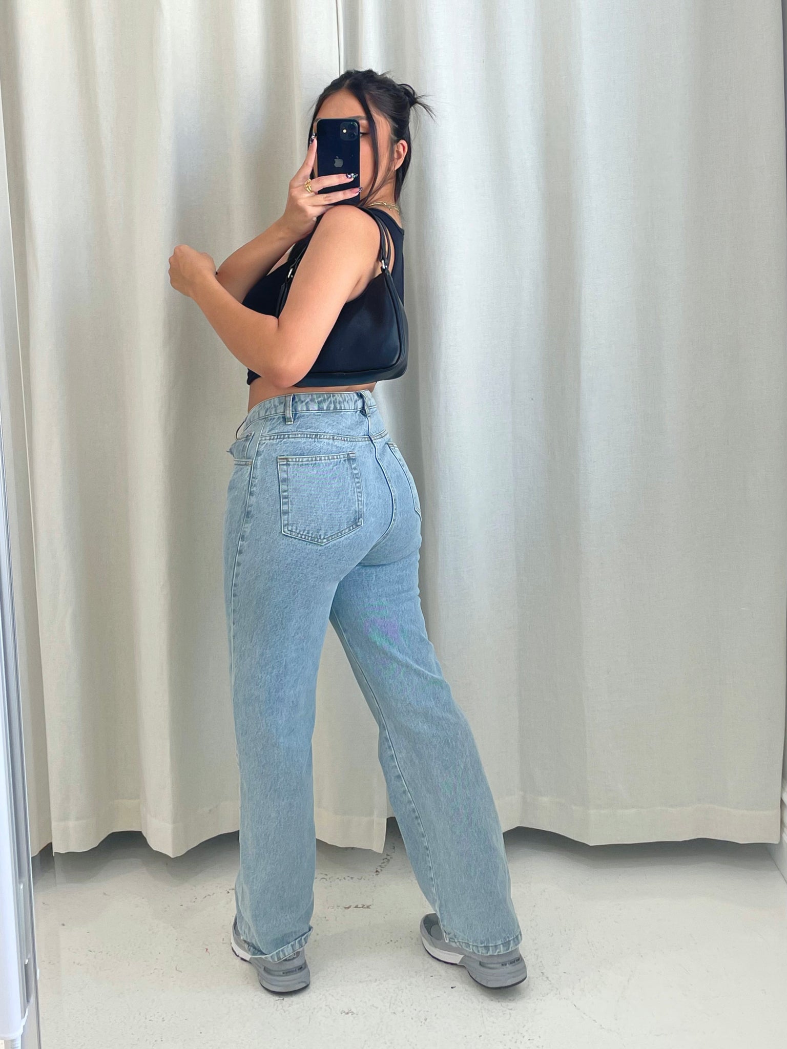 reina mom jeans (CLASSIC DENIM)