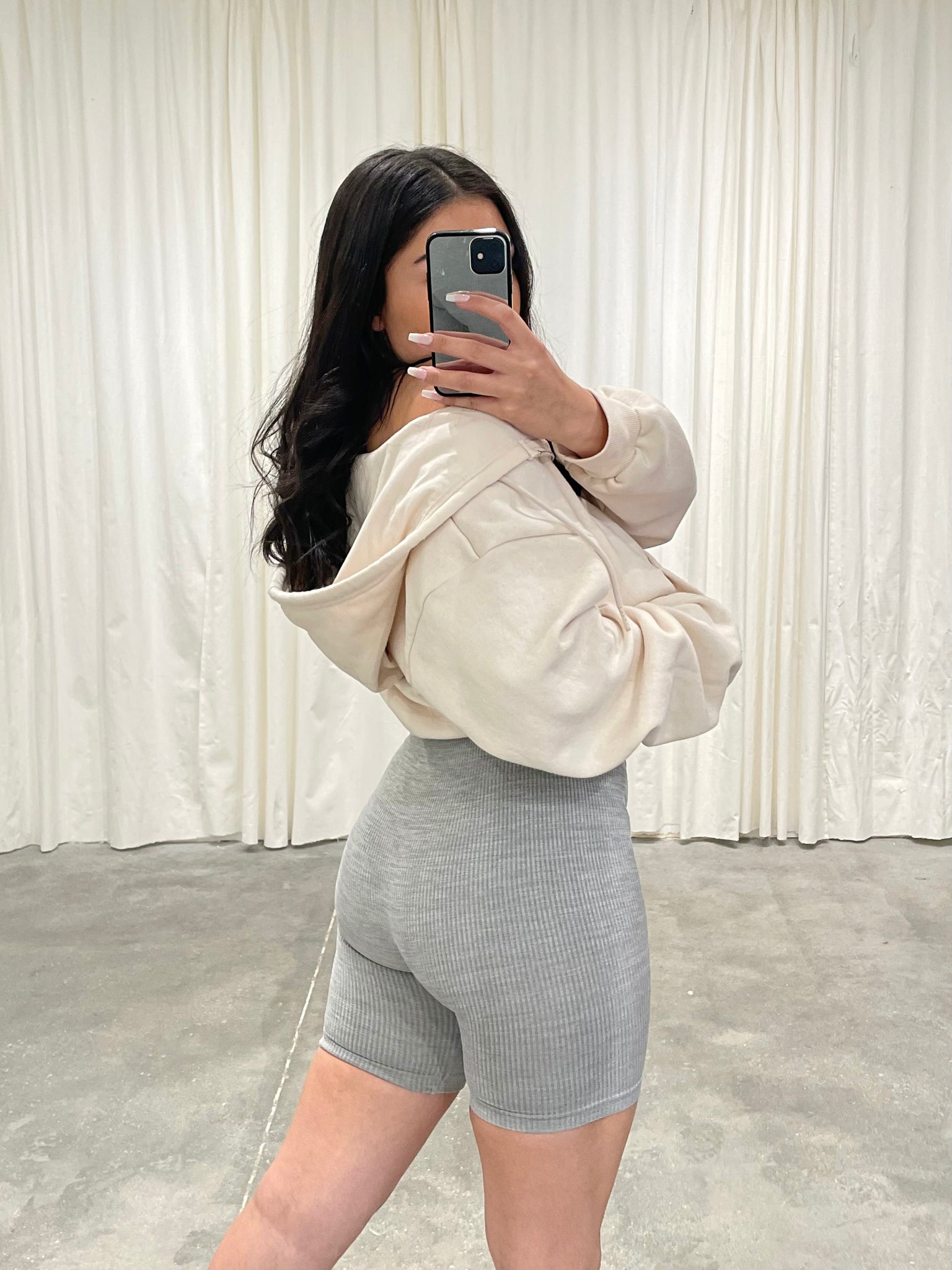 Heather grey 2025 biker shorts