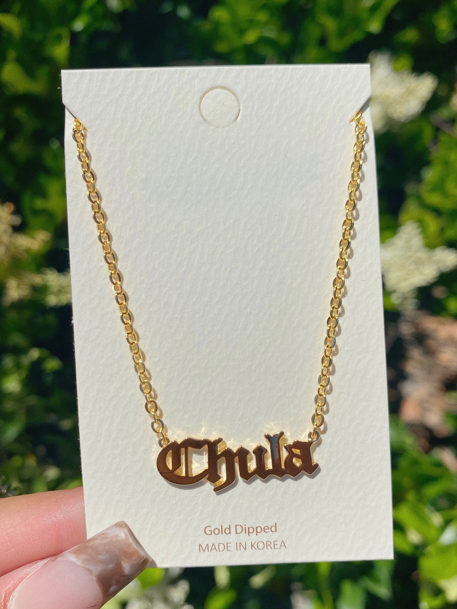 chula necklace (GOLD DIPPED)