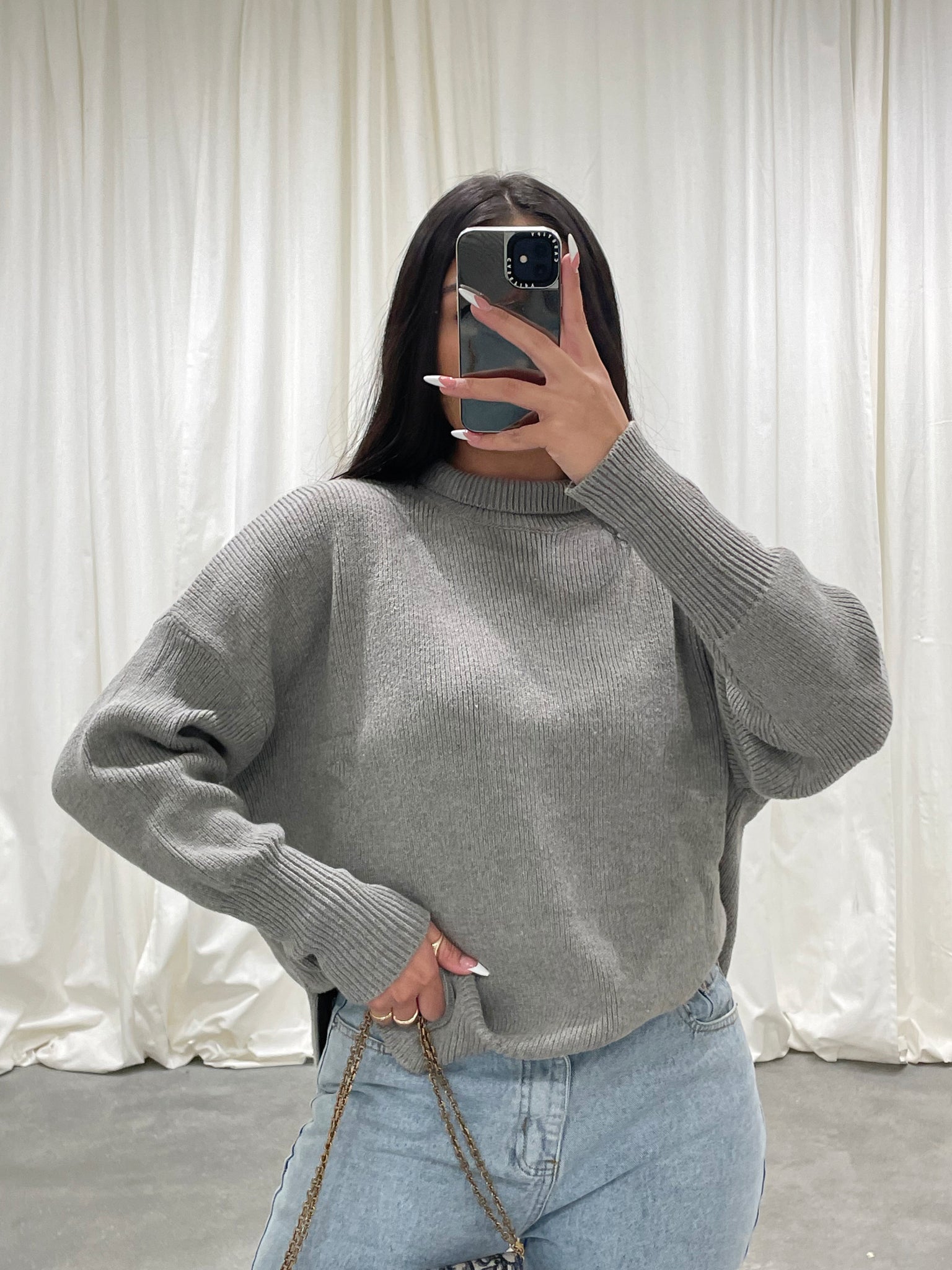 luna sweater (GRAY)