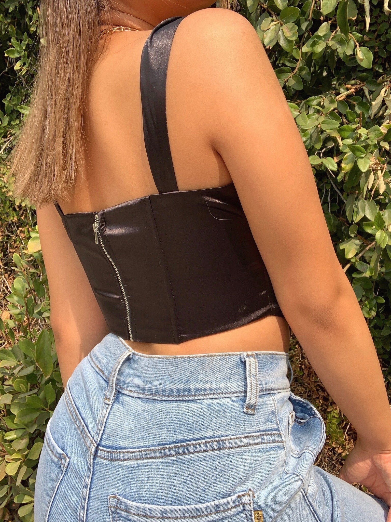 amelia corset top (BLACK)