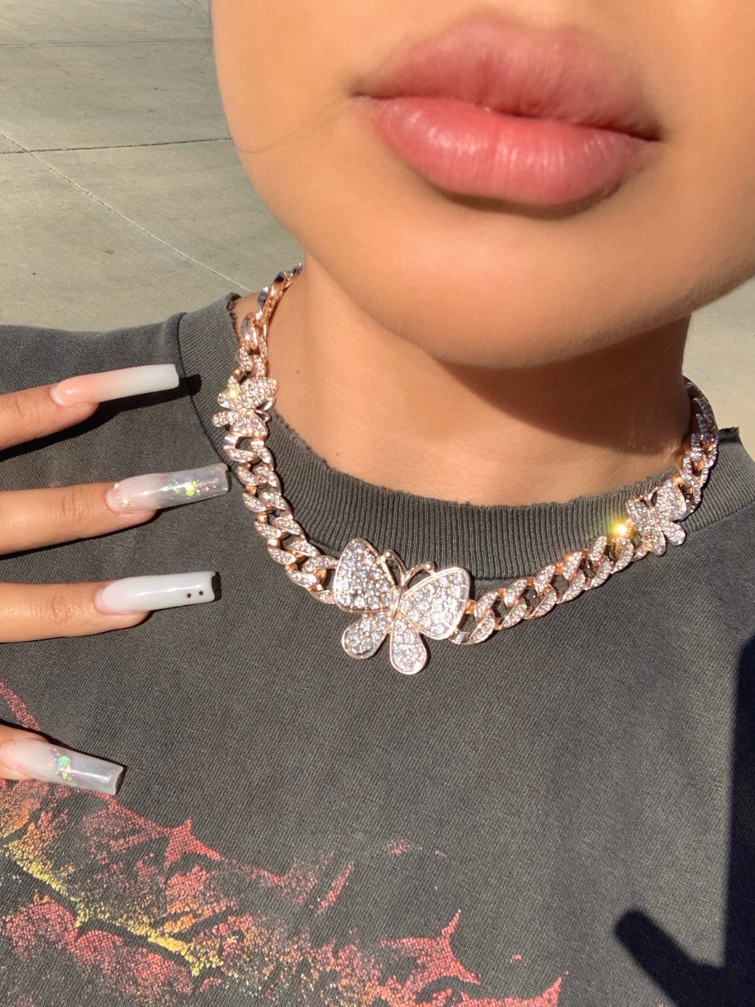 kylie necklace (ROSE GOLD)