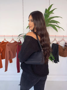 araceli knit sweater (BLACK)