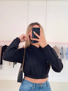 jennifer cropped sweater (BLACK)